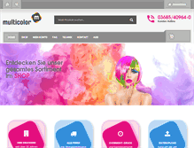 Tablet Screenshot of druckerei-multicolor.com